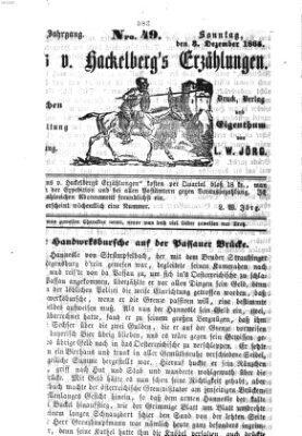 Hans von Hackelberg's Erzählungen Sonntag 3. Dezember 1865