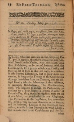 The free thinker or essays of wit and humour Montag 30. Mai 1718