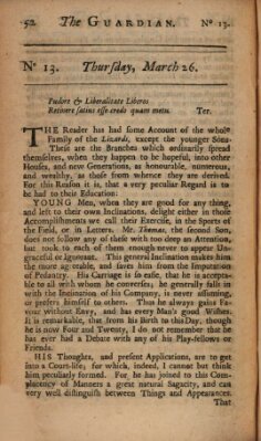 The Englishman Sonntag 26. März 1713