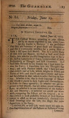 The Englishman Montag 19. Juni 1713