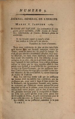 Journal général de l'Europe ou Mercure national et étranger Dienstag 6. Januar 1789