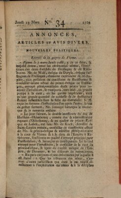 Journal général de l'Europe ou Mercure national et étranger Freitag 13. März 1789