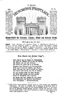 Münchener Propyläen (Bayerische Landeszeitung) Freitag 23. Juli 1869