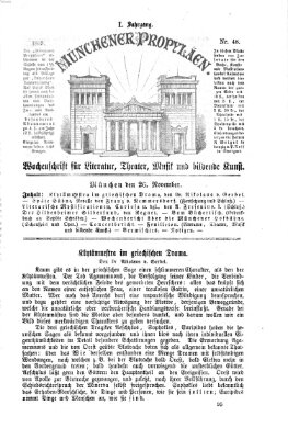 Münchener Propyläen (Bayerische Landeszeitung) Freitag 26. November 1869