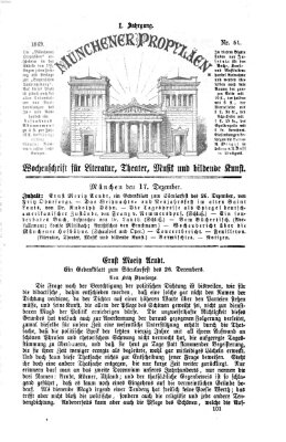 Münchener Propyläen (Bayerische Landeszeitung) Freitag 17. Dezember 1869
