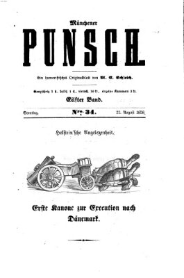 Münchener Punsch Sonntag 22. August 1858