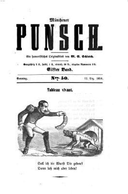 Münchener Punsch Sonntag 12. Dezember 1858
