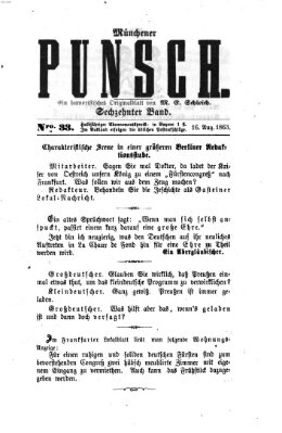 Münchener Punsch Sonntag 16. August 1863