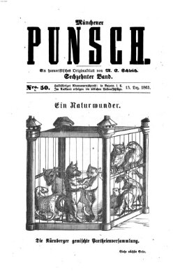Münchener Punsch Sonntag 13. Dezember 1863