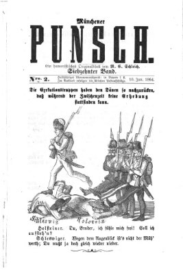 Münchener Punsch Sonntag 10. Januar 1864