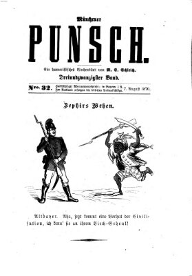 Münchener Punsch Sonntag 7. August 1870