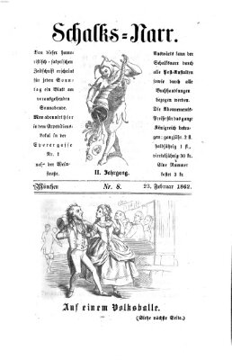 Schalks-Narr Sonntag 23. Februar 1862