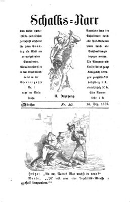 Schalks-Narr Sonntag 14. Dezember 1862