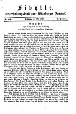 Sibylle (Würzburger Journal) Dienstag 15. Mai 1860