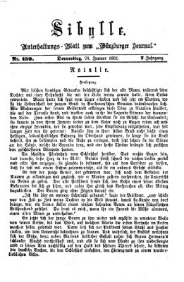 Sibylle (Würzburger Journal) Donnerstag 24. Januar 1861