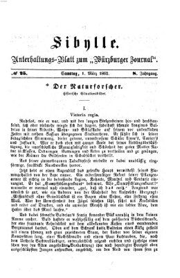 Sibylle (Würzburger Journal) Samstag 1. März 1862