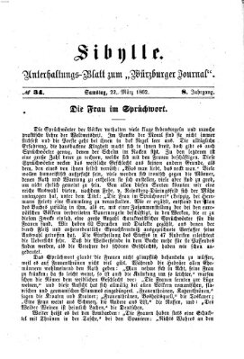 Sibylle (Würzburger Journal) Samstag 22. März 1862