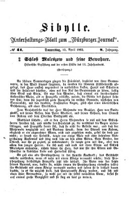 Sibylle (Würzburger Journal) Donnerstag 10. April 1862