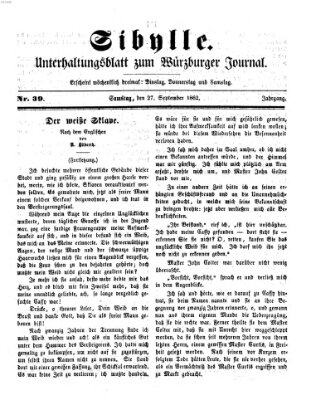 Sibylle (Würzburger Journal) Samstag 27. September 1862