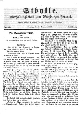 Sibylle (Würzburger Journal) Samstag 15. November 1862