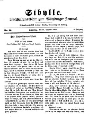 Sibylle (Würzburger Journal) Dienstag 16. Dezember 1862