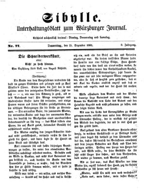 Sibylle (Würzburger Journal) Donnerstag 25. Dezember 1862
