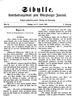Sibylle (Würzburger Journal) Dienstag 27. Januar 1863