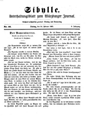 Sibylle (Würzburger Journal) Dienstag 24. Februar 1863