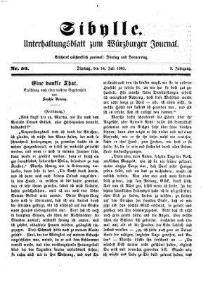 Sibylle (Würzburger Journal) Dienstag 14. Juli 1863