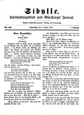 Sibylle (Würzburger Journal) Donnerstag 6. August 1863