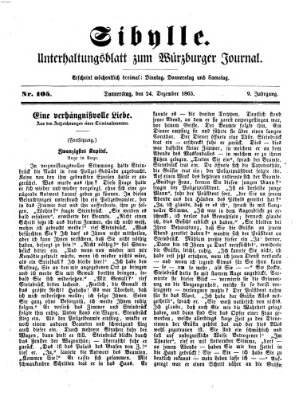 Sibylle (Würzburger Journal) Donnerstag 24. Dezember 1863