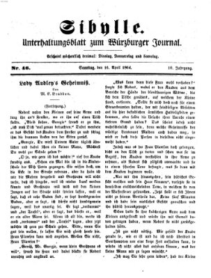 Sibylle (Würzburger Journal) Samstag 16. April 1864