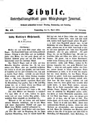 Sibylle (Würzburger Journal) Donnerstag 21. April 1864