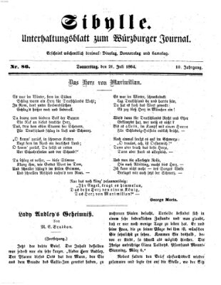 Sibylle (Würzburger Journal) Donnerstag 21. Juli 1864