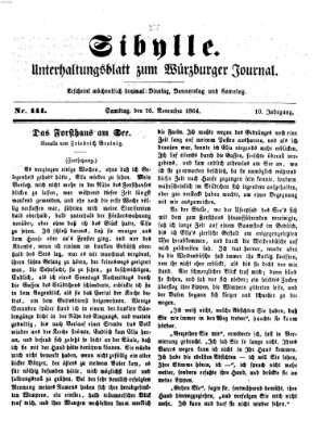 Sibylle (Würzburger Journal) Samstag 26. November 1864
