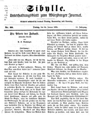 Sibylle (Würzburger Journal) Dienstag 24. Januar 1865