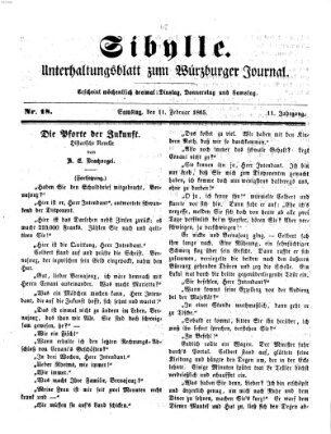 Sibylle (Würzburger Journal) Samstag 11. Februar 1865