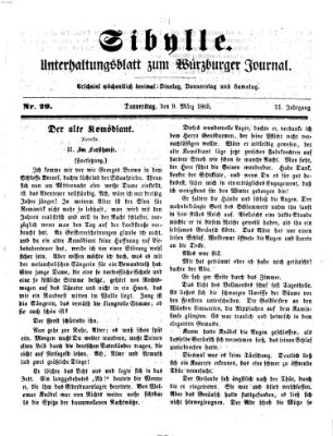 Sibylle (Würzburger Journal) Donnerstag 9. März 1865