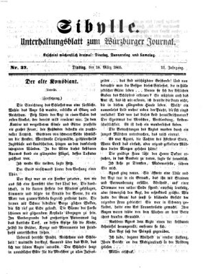 Sibylle (Würzburger Journal) Dienstag 28. März 1865