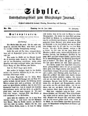Sibylle (Würzburger Journal) Samstag 24. Juni 1865