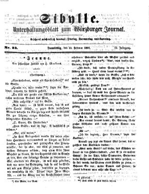 Sibylle (Würzburger Journal) Donnerstag 22. Februar 1866