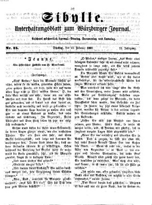Sibylle (Würzburger Journal) Dienstag 27. Februar 1866