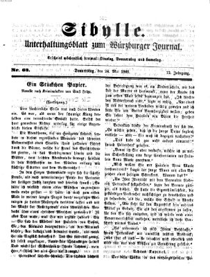 Sibylle (Würzburger Journal) Donnerstag 24. Mai 1866