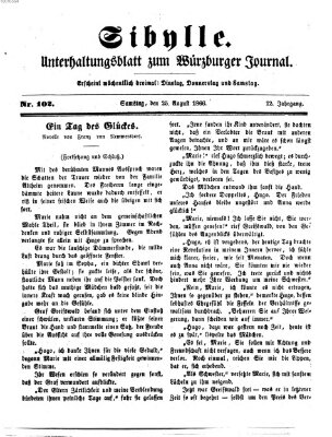 Sibylle (Würzburger Journal) Samstag 25. August 1866