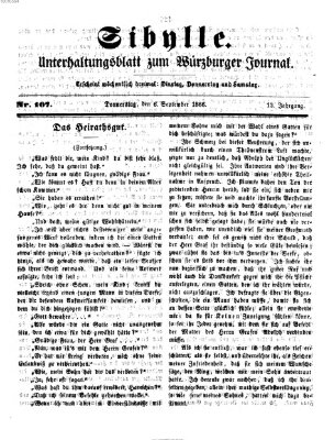 Sibylle (Würzburger Journal) Donnerstag 6. September 1866