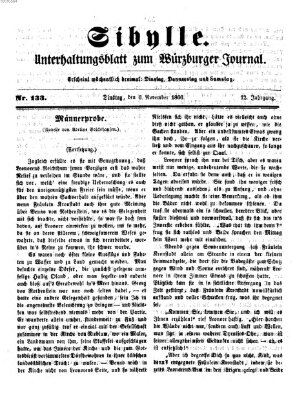 Sibylle (Würzburger Journal) Dienstag 6. November 1866