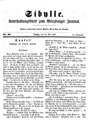Sibylle (Würzburger Journal) Dienstag 21. Mai 1867