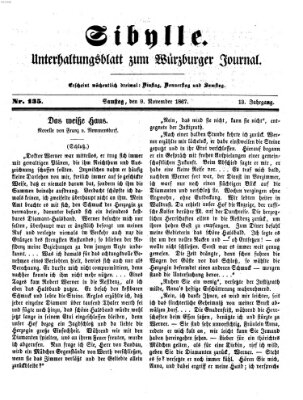 Sibylle (Würzburger Journal) Samstag 9. November 1867