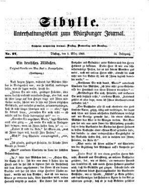 Sibylle (Würzburger Journal) Dienstag 3. März 1868