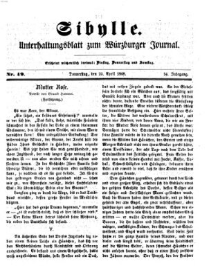 Sibylle (Würzburger Journal) Donnerstag 23. April 1868